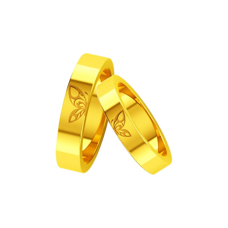 10k solid gold couple wedding ring gift