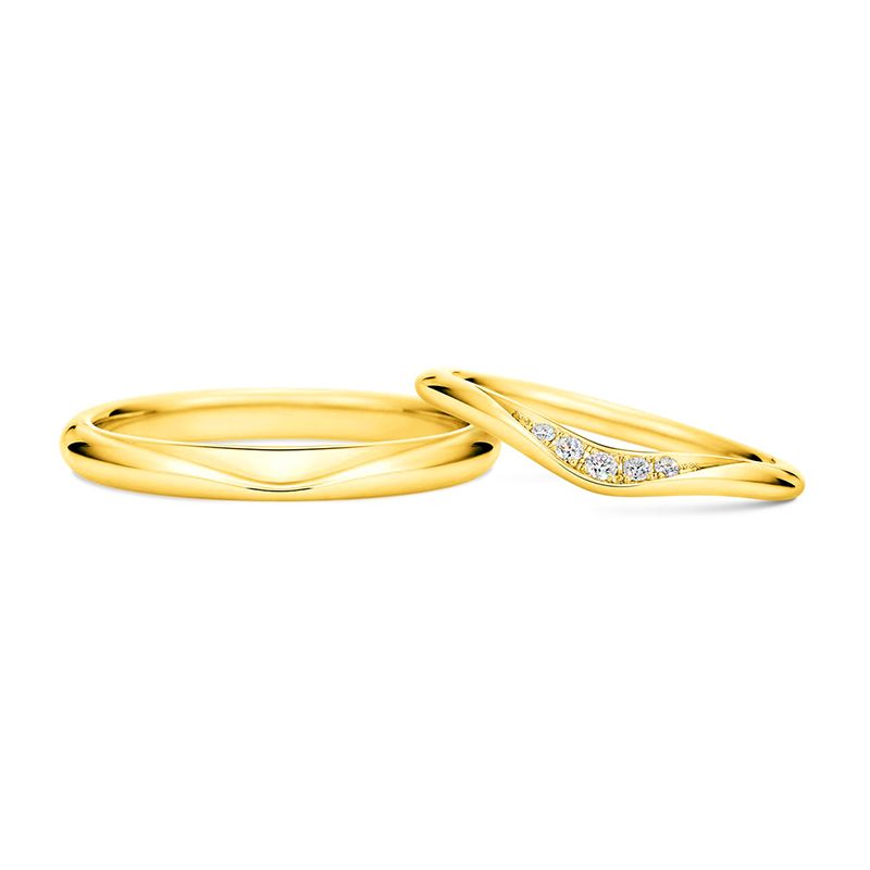14K gold ring couple ring engraved ring gold diamond engagement coronation design