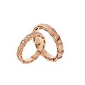 Titanium Core with 18K Gold Plating and Accents Couples Bands