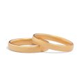 Classic Solitaire 18K Couples Bands - Wedding, Engagement, and Commitment Gift
