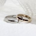 Together Forever Inscribed Plate 10K Gold Wedding Bands
