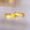 Hand-Woven Braided 10K Gold Plated Enhanced Couples Rings