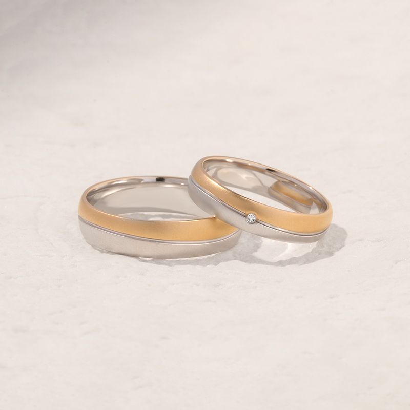 Enduring Love Knots: 10K Gold Twisted Bands in Distinctive Platinum, Gold & Rose Gold