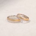 Enduring Love Knots: 10K Gold Twisted Bands in Distinctive Platinum, Gold & Rose Gold