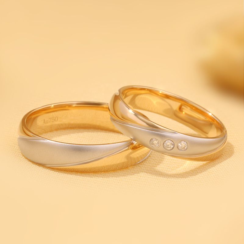 Golden Bond of Eternity: Classic 10K Gold Unisex Rings in Platinum, Yellow & Rose Gold