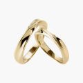 Vintage Royal Style 10K Gold and Couple Rings Personalized Wedding Ring Set