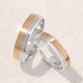 Metallic Romance: Hand-forged 10K Gold Band Rings in Pure Gold to Platinum Variants