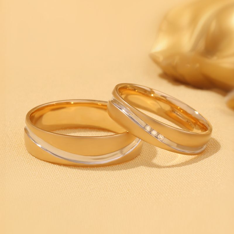 Precious Pairing: Classic 10Karat Gold Couple Bands in Timeless Metal Tones