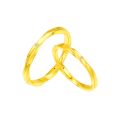 Luxury PT950 10K Gold Matching Couple Rings Wedding Bands