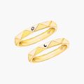 Dazzling Duo: 10K Gold and Infinity Knot Couple Rings for the Ultimate Wedding Statement