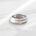 His Hers 10K Plated Interlocking Heart Promise Rings