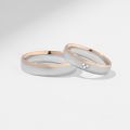 Versatile Gold Expression: Mix-and-Match 10K Gold Rings in Elegant Platinum, Gold, Rose Designs