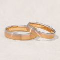 Golden Commitment: Exclusive 14K Tri-Color Gold Ring Collection for Couples