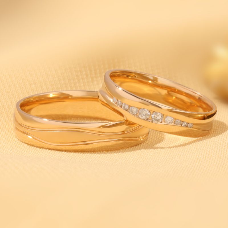 Infinite Love Affirmation: Finest 14K Gold Platinums, Gold and Rose Gold Rings