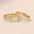 Symphony of Metals: Harmonious 14Karat Gold Rings in White, Yellow, Rose Gold Melody