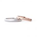 Couples commitment to ring engraved with 14K gold ring natural diamond wedding engagement