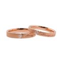 Elegant Embrace: 10K Gold Couple Rings - Wedding, Engagement Bands with Refined Design