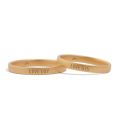 Elegant Simplicity: 14K Gold Flat Profile Couple Rings - Wedding, Engagement Bands as Gift