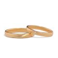 Enchanted 18K Gold Couple Rings - Wedding, Engagement Bands for Lovers