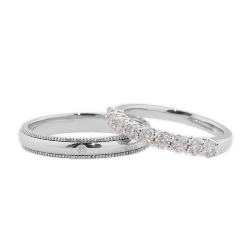 Exquisite 10K Couples Rings - Wedding, Engagement, and Designer Gift