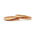 Red Thread of Destiny 14K Gold Couple Rings - Engagement and Wedding Bands