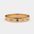 10K Commemorative Couple Rings - Anniversary, Wedding, and Engagement Gift Design