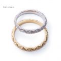 14K gold couple ring engraved lettering ring wedding engagement fashion diamond