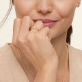 14K Gold couple ring natural diamond gift