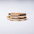Exclusive 18K arat Gold Plated Diamond Accent Infinity Symbol Rings