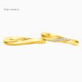 999 full gold ring couple ring lettering ring ring gold marriage engagement for life