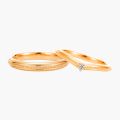 Infinity Twist 18K Gold Plated Sterling Silver with Finish Rings