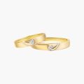 Original Designer 10K Gold Couple Rings Fashionable Euro-American Wedding Bands