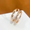 Limited Edition Minimalist Style 10K Gold Couple Rings Matching Diamond Wedding Bands