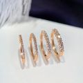 Nature-Inspired Leaf Pattern Over 10K Rose Gold Couples Rings