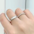 Hand-in-Hand Forever: 10K Yellow/White Gold Couple Rings with Channel Set Diamonds