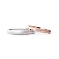 Together Forever Inscribed Plate 10K Gold Wedding Bands