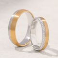 Eternal Bond: 10K Gold Couple Rings in Classic Yellow, White & Rose Gold