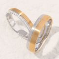 Eternal Bond: 10K Gold Couple Rings in Classic Yellow, White & Rose Gold