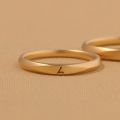 Customizable Width Classic Flat Profile PT950 10K Gold Bands