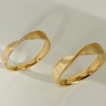 Minimalist Thin Band 10K Yellow/White/Rose Gold PT950 Rings