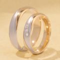 Golden Bond of Eternity: Classic 10K Gold Unisex Rings in Platinum, Yellow & Rose Gold