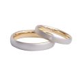 Oval-Shaped Moissanite 10K White Gold Plated Finish Engagement Rings
