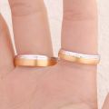 Metallic Romance: Hand-forged 10K Gold Band Rings in Pure Gold to Platinum Variants