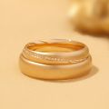 Pure Devotions Reflection: Mirror Finish 10K Gold Couples Rings in Three Metal Colors