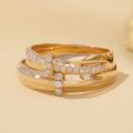 Symbolic Unity: Engraved 10K Gold Couples Rings in Timeless Platinum, Gold, and Rose Variants