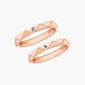 Dazzling Duo: 10K Gold and Infinity Knot Couple Rings for the Ultimate Wedding Statement