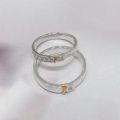 The hollow design of 10K gold couples rings, which shows personality, breaks the traditional shackles