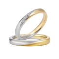 Diamond-encrusted 14K gold couple rings, exquisitely crafted, the first choice gift for Valentines Day and anniversary