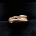 Luxury Matching Set of 14K Gold Plated Couple Wedding Bands