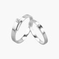 Matching Interwoven Knot Rings in 14K Gold PT950 Platinum